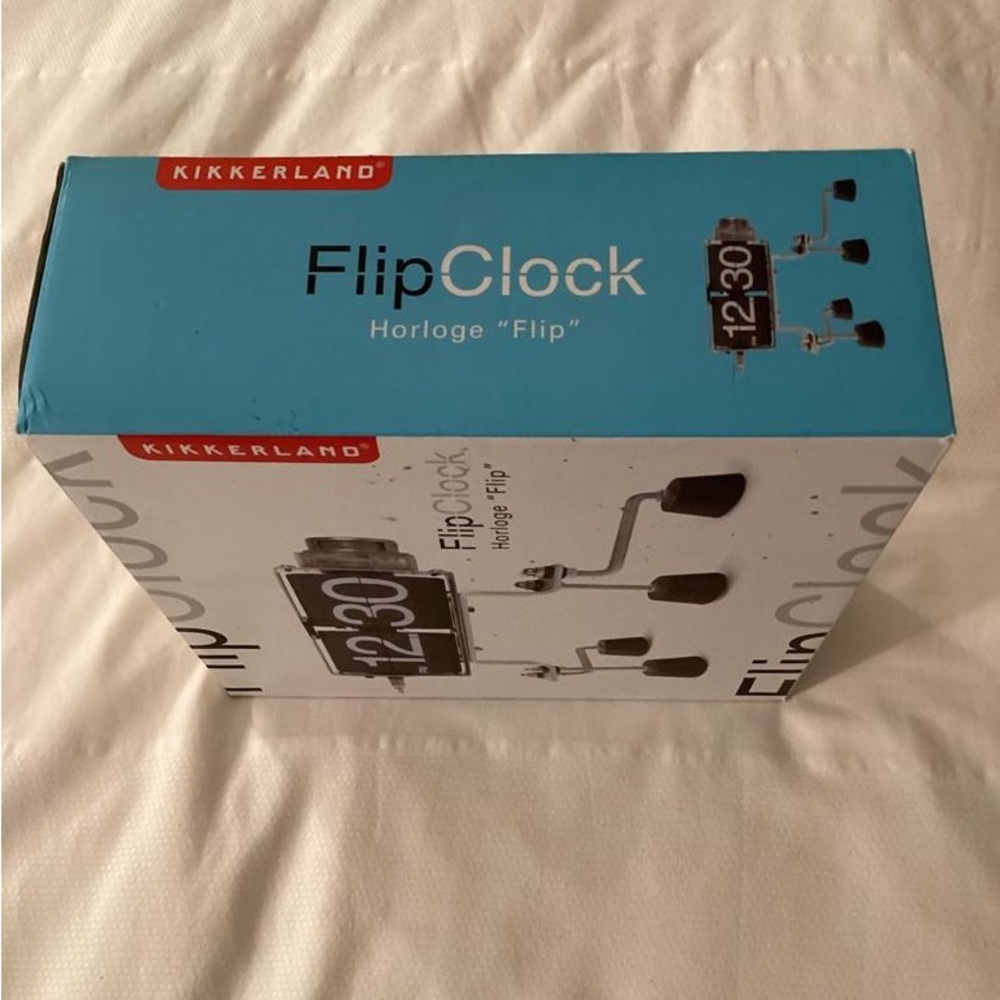 Michael Daniel Kikkerland Vtg Style Flip Clock Mid Century Modern In Box - Picture 4 of 7